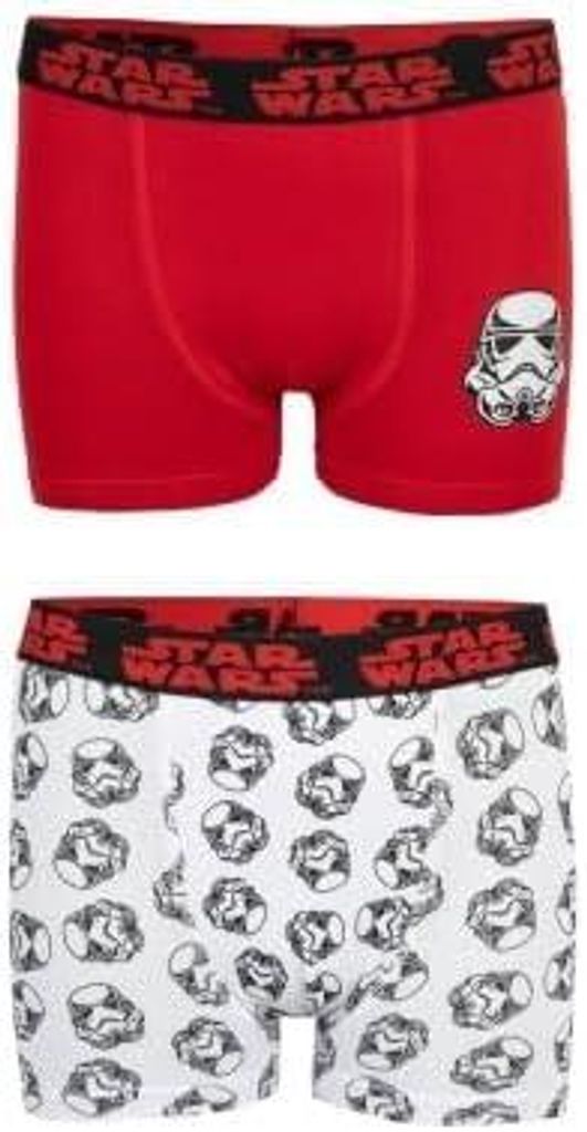 Star Wars Boxershorts für Kinder, aus Baumwolle, 2 Stück, Größe 110-116