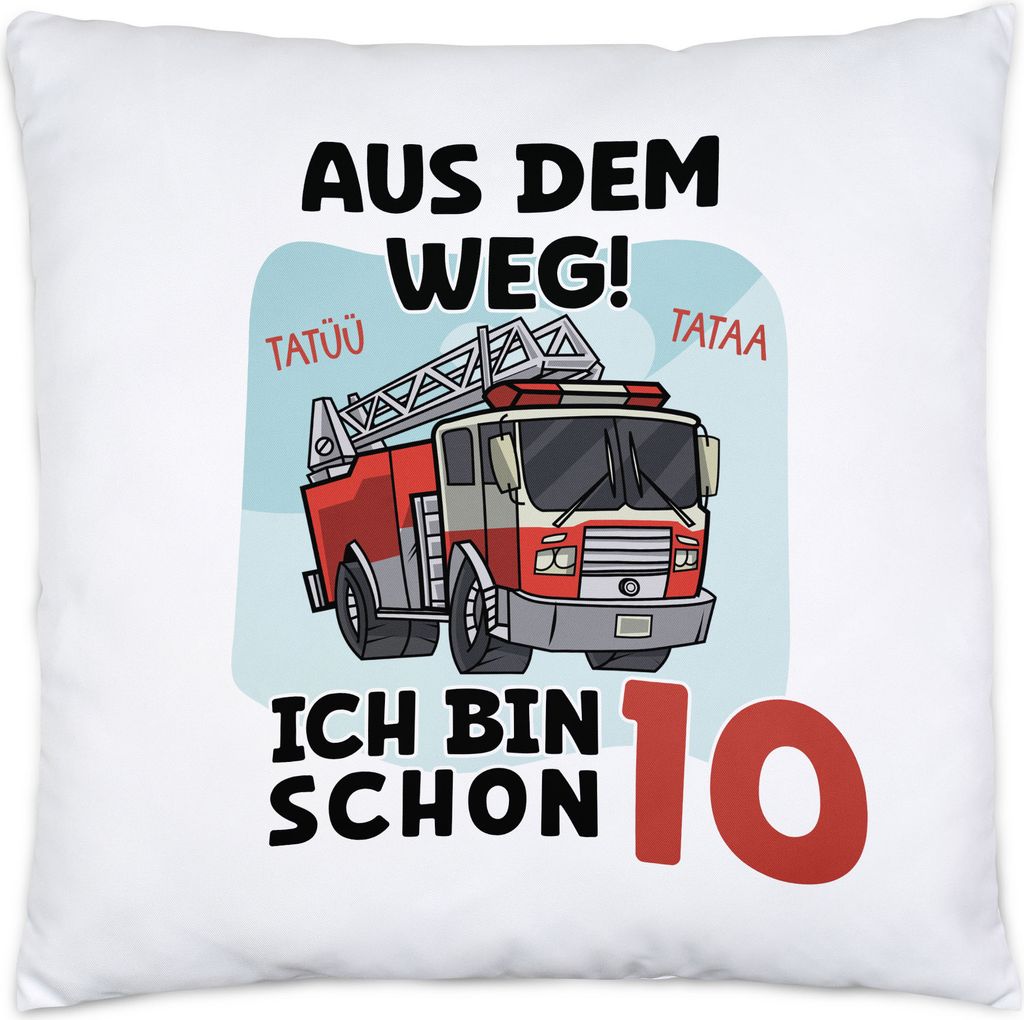 Aus Dem Weg Ich Bin Schon 10 Kissen Happy Birthday 10. Produktbild 