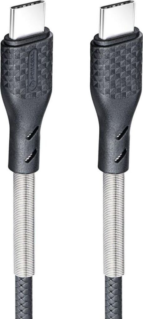 Forcell F-Energy USB-C auf USB-C Kabel 100W Carbon Schwarz 1m