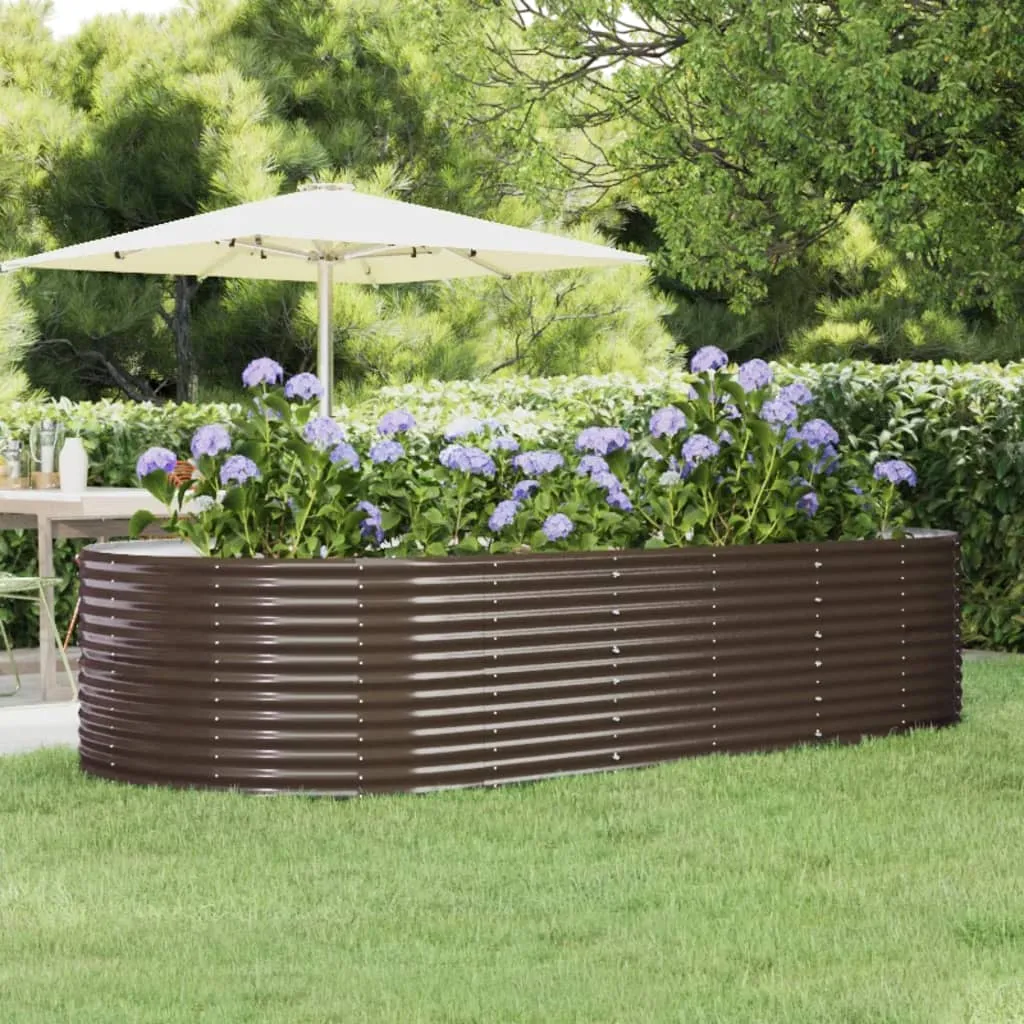 Lit surélevé gain de place marron 291x140x68 cm pour chambre spacieuse