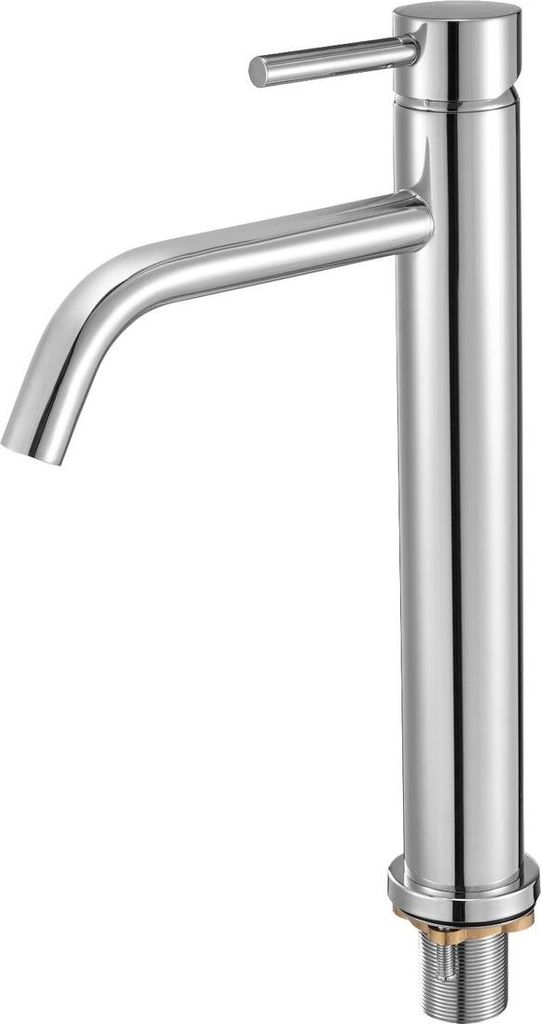 Single Handle Sink Faucet, Chrome-Plated Silver Faucet Kitchen Sink, 1 or 3 Hole Kitchen Water Faucets with Push-Button Drain, Suitable for Bathroo...