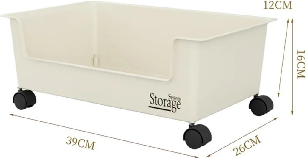 Boîte Mobile Multiusage pour Bureau et Maison avec Roulettes Fluides