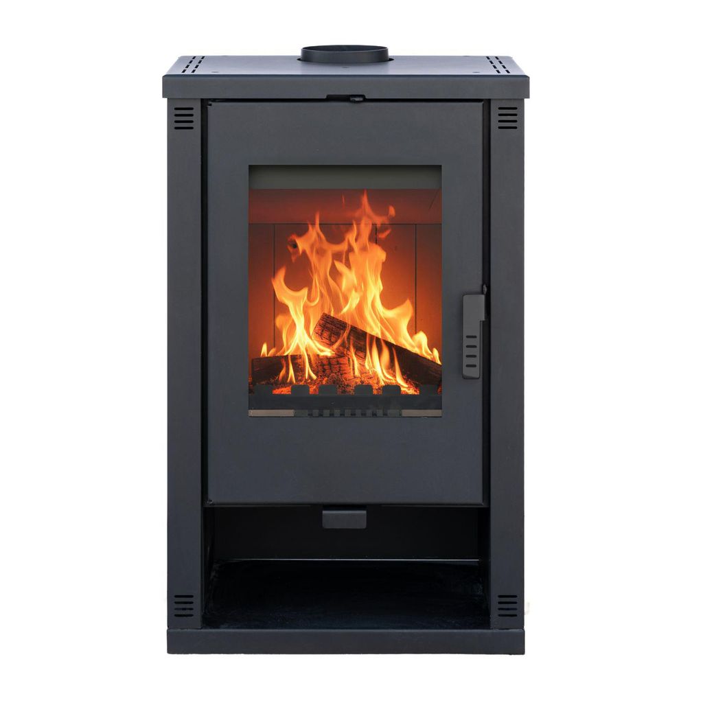 Kaminofen ALAZ K10M Schwarz 10 kW, Kamin Heizofen Produktbild 
