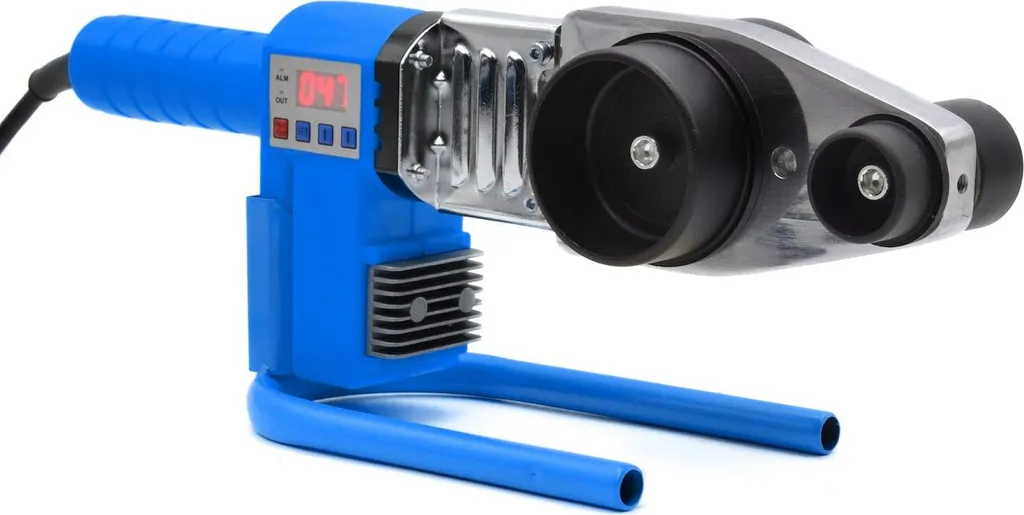 Saldatrice Polifusore 1500W LCD per Tubi Plastica 16-63mm Kit Completo