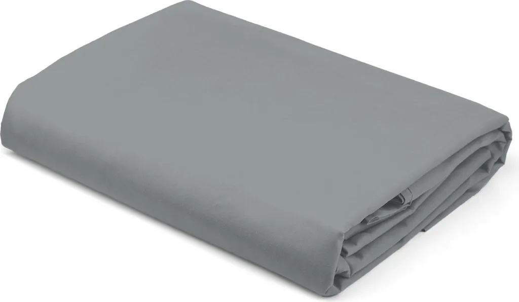 Lenzuolo Sotto con Angoli 180x200 Grigio in Raso Detexpol - Alta Qualità