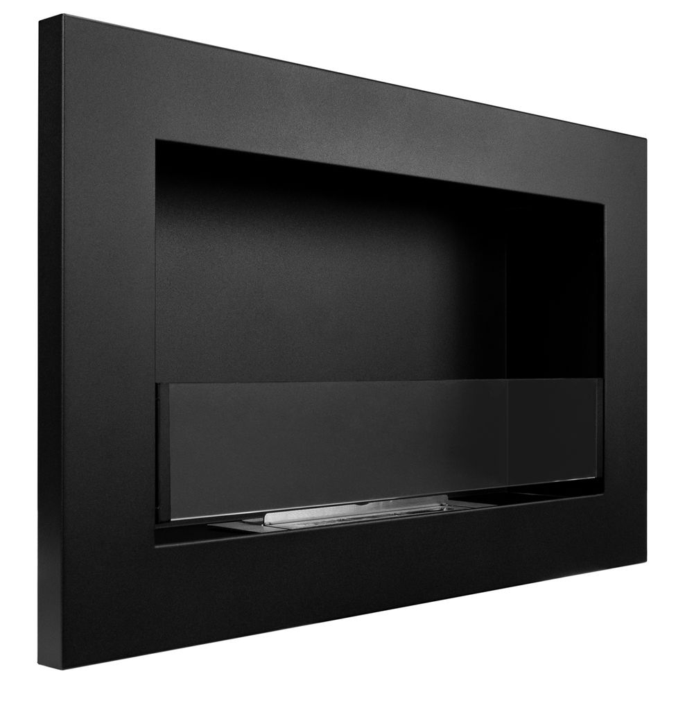 Bioetanolový krb SLIM 650x400mm čierny so sklom. Etanolový Obrázok produktu 5