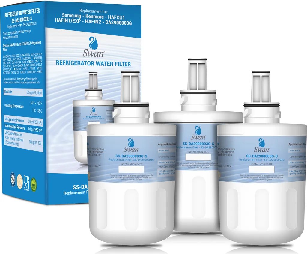 Filtro Acqua Eco-Friendly per Samsung DA29-00003G - 3 Pack Rigenerante