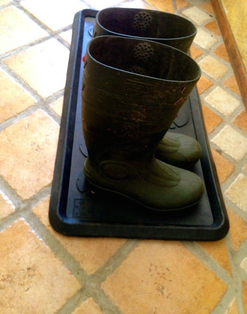 Ablage für Schuhe+Stiefel, Schuhablage, Stiefelschale Schmutz Schale, Schuhregal
