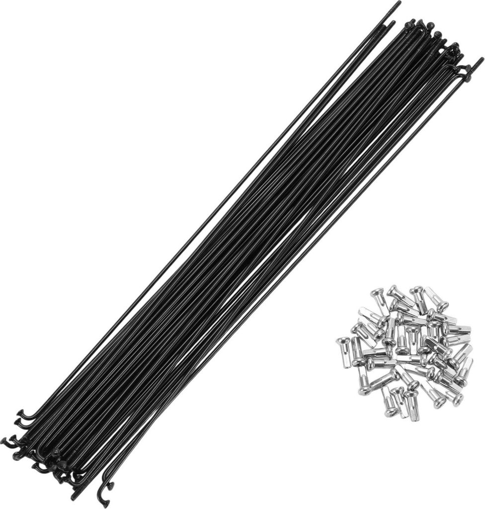 Fahrrad Speichen 14G 260MM Mountainbike Speichen Stahl Schwarz 36 Stück