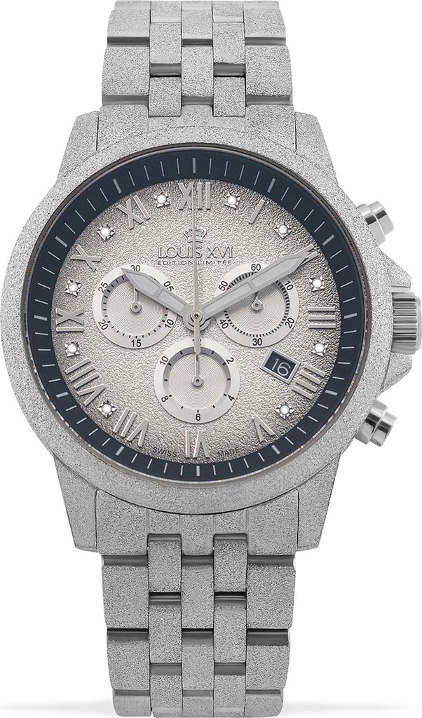 Louis XVI LXVI1081 Aramis Frosted Chronograph Herrenuhr 43mm 5ATM