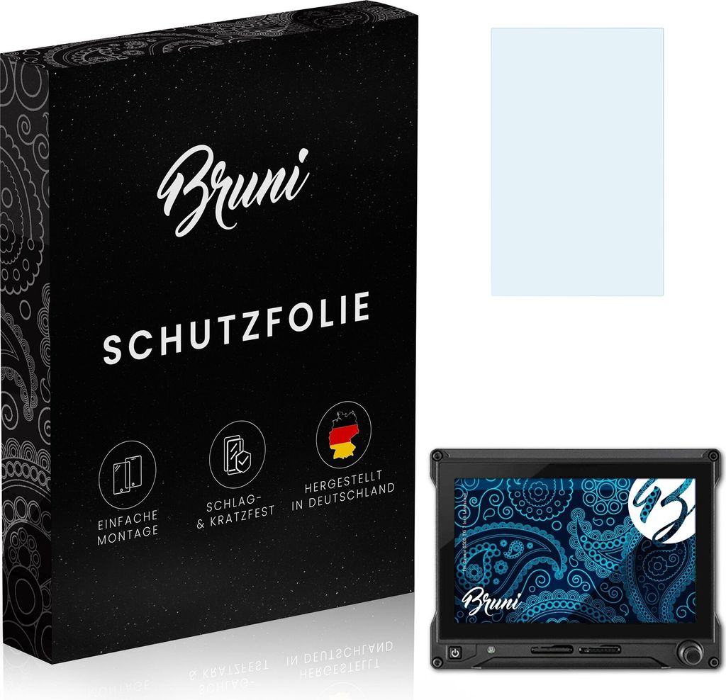 Bruni Basics-Clear 2x Schutzfolie kompatibel mit Garmin G500 TXi (7 Inch Landscape) Folie