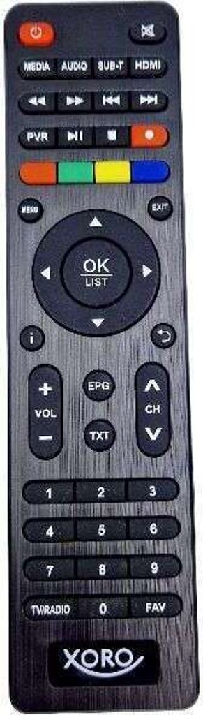Original Fernbedienung XORO RECEIVER HRT8730HDMI HRT8730SCART HRT8770TWIN