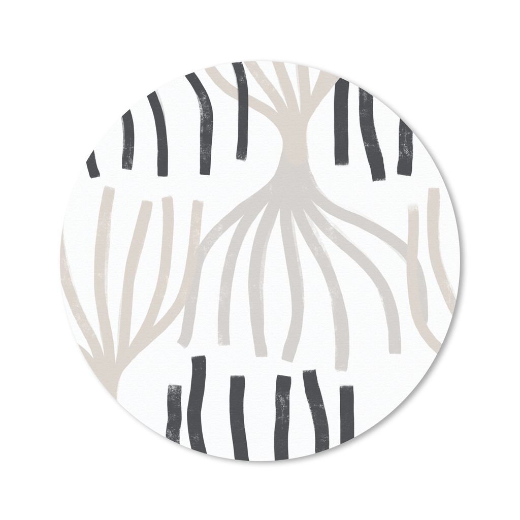 MuchoWow Mauspad Mousepad Linie - Pastell - Abstrakt - Muster 40x40 cm - Mousepads - Maus Mat - Pad - Mausunterlage - Schreibtisch Accessoires