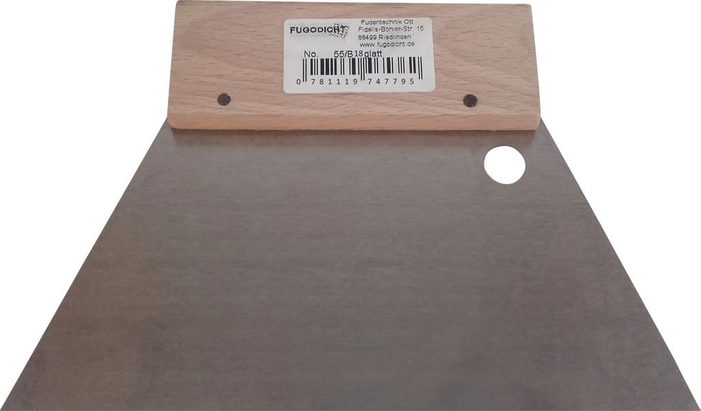 Leim Klebstoff Trapez Spachtel Bodenleger 180mm x 130mm nicht gezahnt