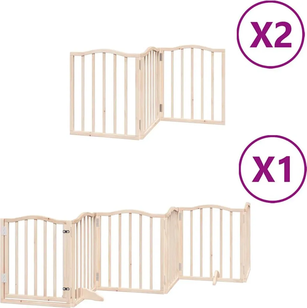 Cancelletto Sicurezza Cani vidaXL 12 Pannelli 6m Pioppo Alta Tenuta