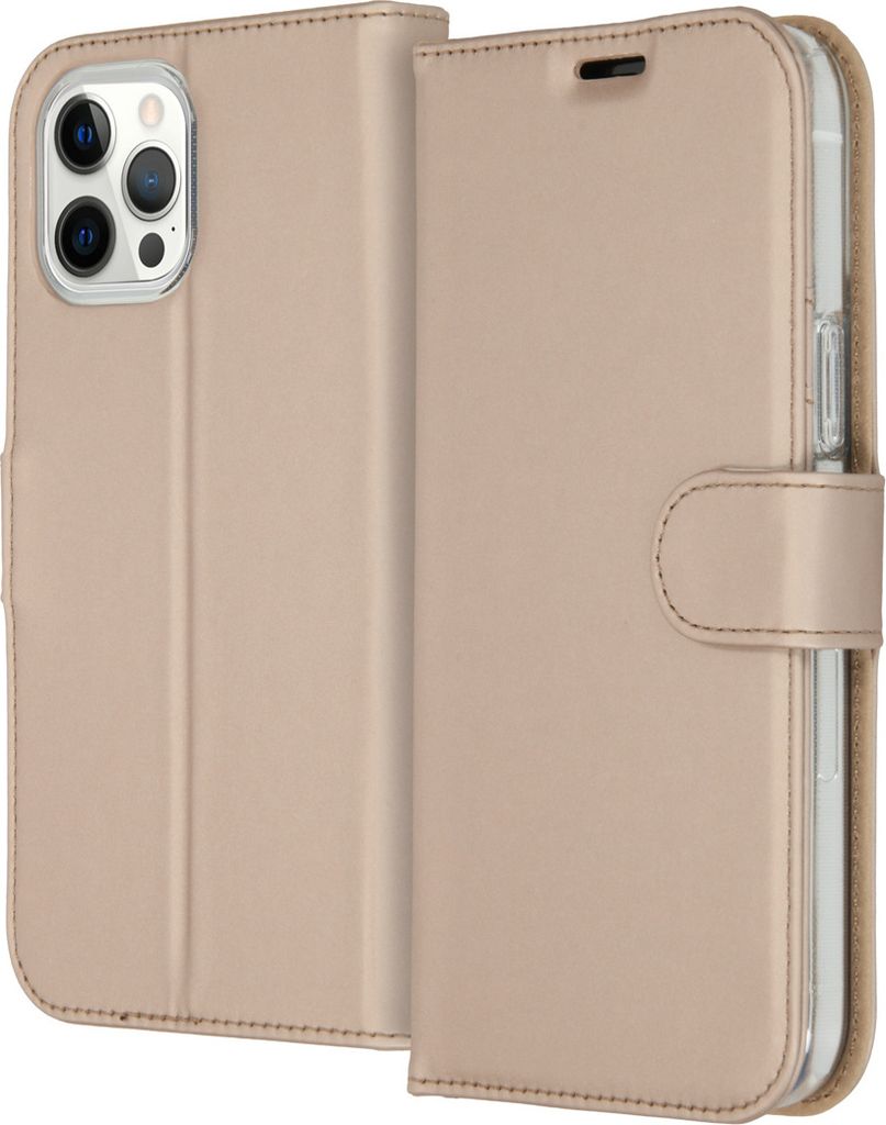 Accezz Wallet TPU Klapphülle iPhone 12 Pro Max - Gold