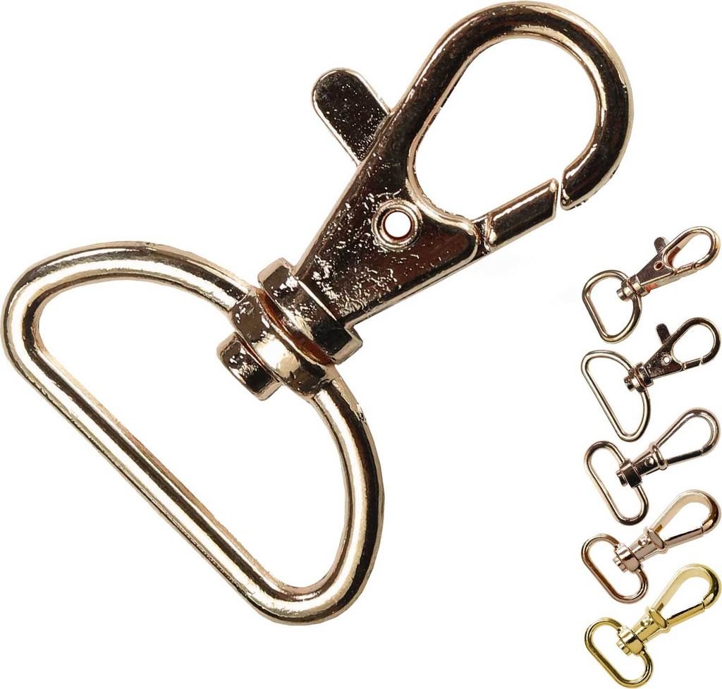1 Bolzen-Karabiner Karabinerhaken Größen Farbwahl - Gurtband Hundeleinen