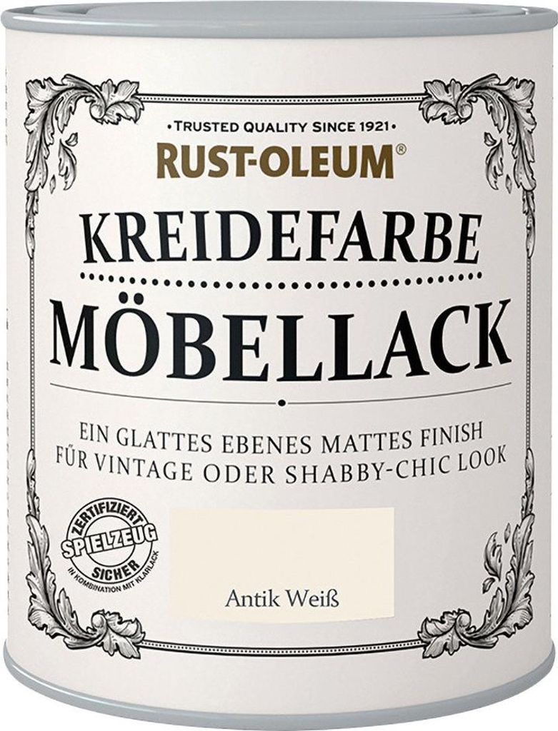 Rust-Oleum Kreidefarbe Möbellack 125 ml antik weiß Produktbild 