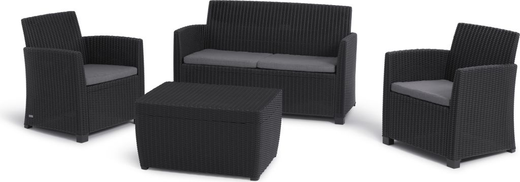 Keter Ensemble de salon Mia, pour 4 personnes, table avec Image du produit 