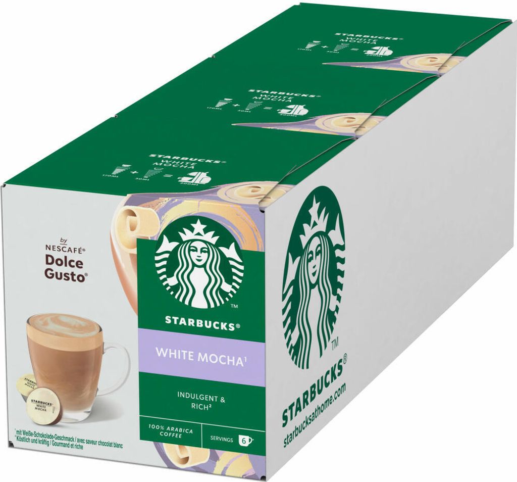Nescafé Dolce Gusto Starbucks White Mocha, 3-delige set, Productafbeelding 