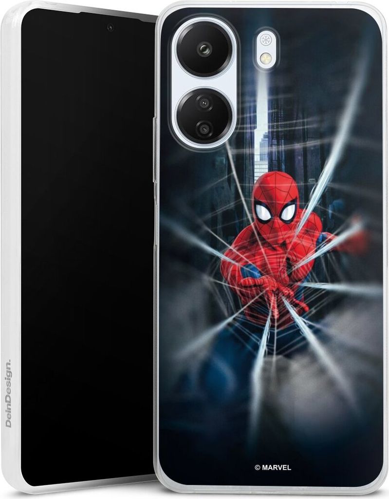 DeinDesign Slim Hülle für Xiaomi Redmi 13C 5G Silikon Case Ultra Dünn Handyhülle Kinofilm Marvel Spider-Man