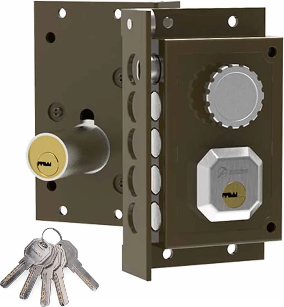 Serrure à superposition Dorcas C911 IZ C-C911I en acier pour porte
