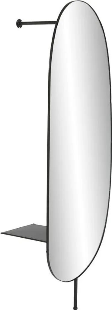 Miroir Intégral en Fer Noir avec Finition Cristal 190cm Home ESPRIT