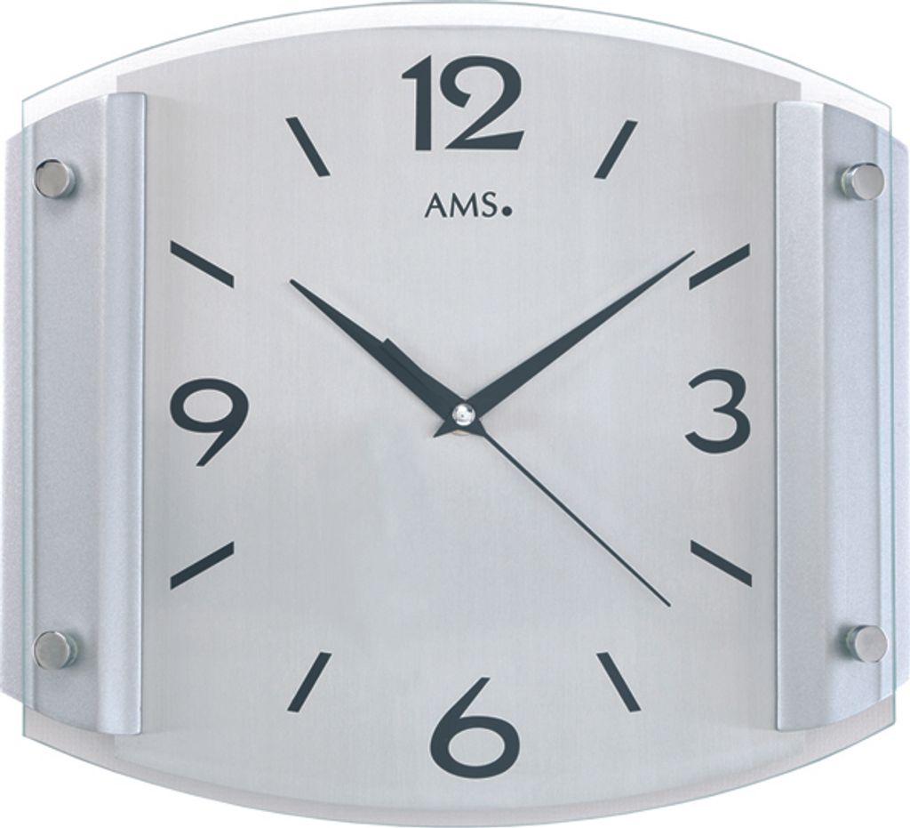 AMS Funk-Wanduhr, Funkwerk, 30x26x5cm, 5938