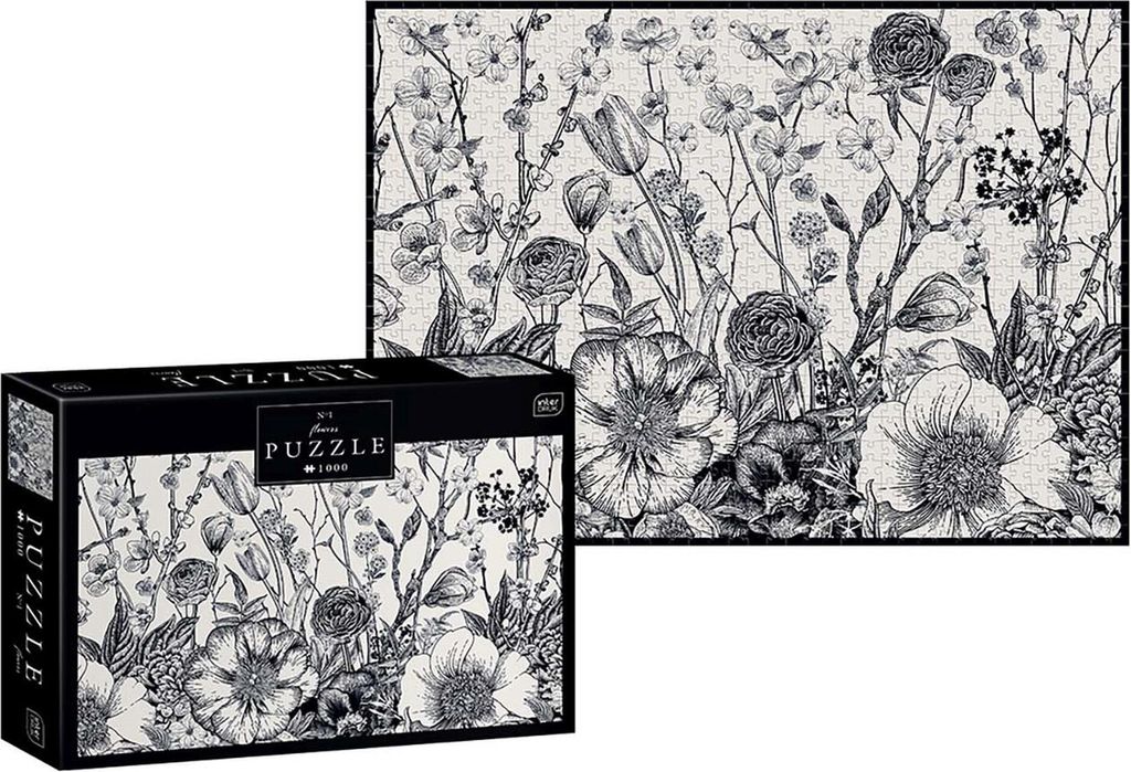 INTERDRUK Puzzle Blumen: Garn kvt 1000 dlks Produktbild 