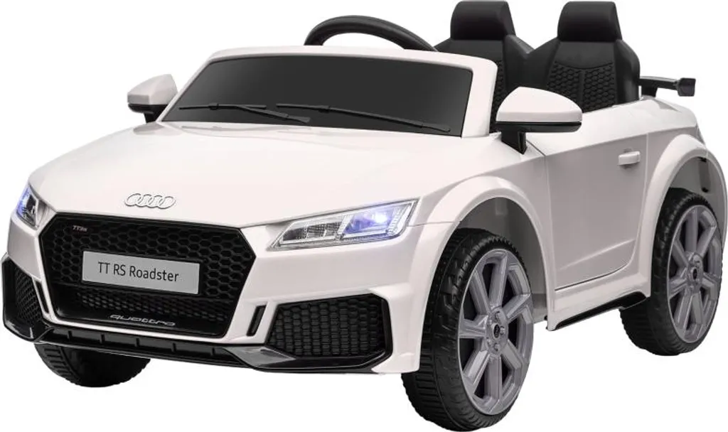 Audi TT RS Enfant Blanche : Voiture Sécurisée avec Contrôle Parental