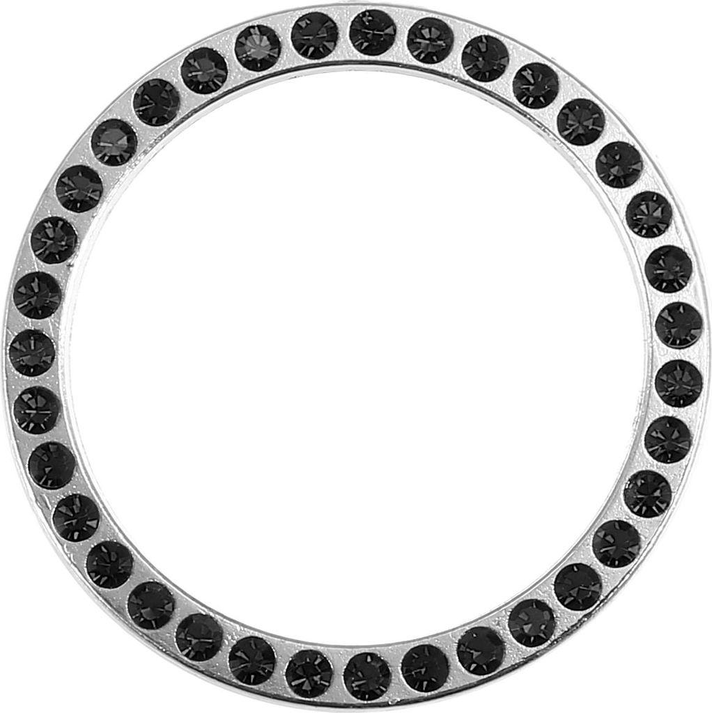 Universaler Bling Auto Motor Start Stop Knopf Abdeckung, Ein-Klick Startknopf Ring Aufkleber Faux Kristall Strass Zündknopf Verzierung Schwarz, 1 ...