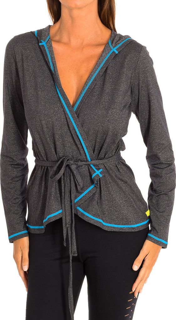 Zumba Damen Langarm-Sportjacke mit Kapuze Z1T00503