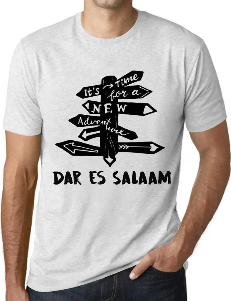 Herren Grafik T-Shirt Es ist Zeit für ein neues Abenteuer in Dar es Salaam – It's Time For A New Adventure In Dar Es Salaam – Öko-Verantwortlich
