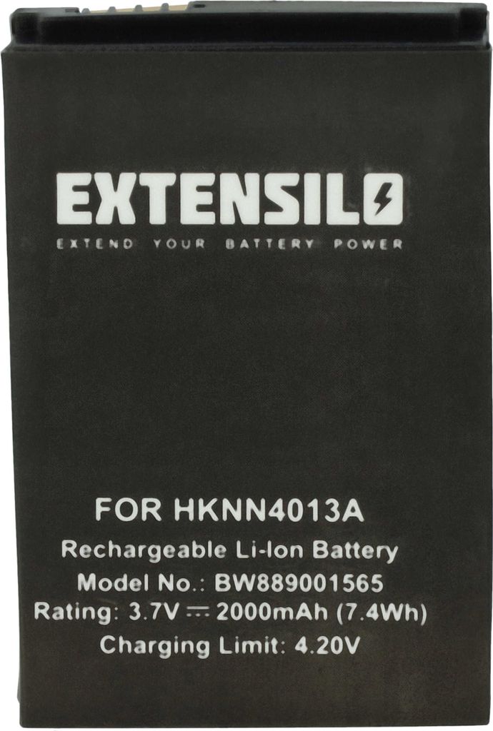 EXTENSILO Akku kompatibel mit Motorola Razr VE20 Funkgerät, Walkie Talkie (2000 mAh, 3,7 V, Li-Polymer)