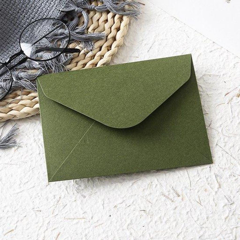 A7-Enveloppen 16x12 cm Olijfgroen für Hochzeitskarten, Weihnachtskarten, Einladungen & Fotos