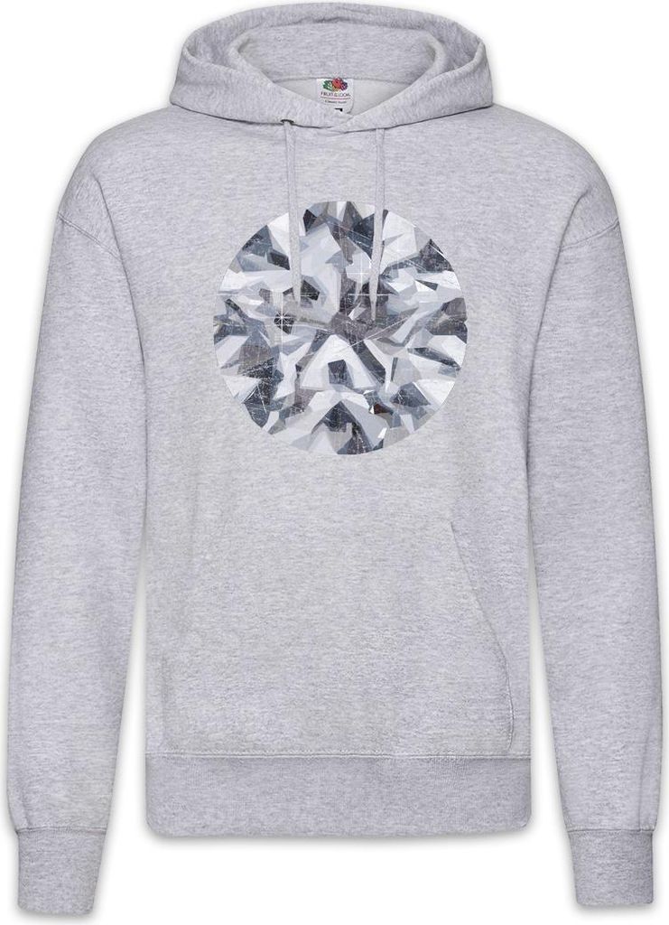 Urban Backwoods Diamond V, Herren Hoodie, Farbe: Hellgrau, Größe: M