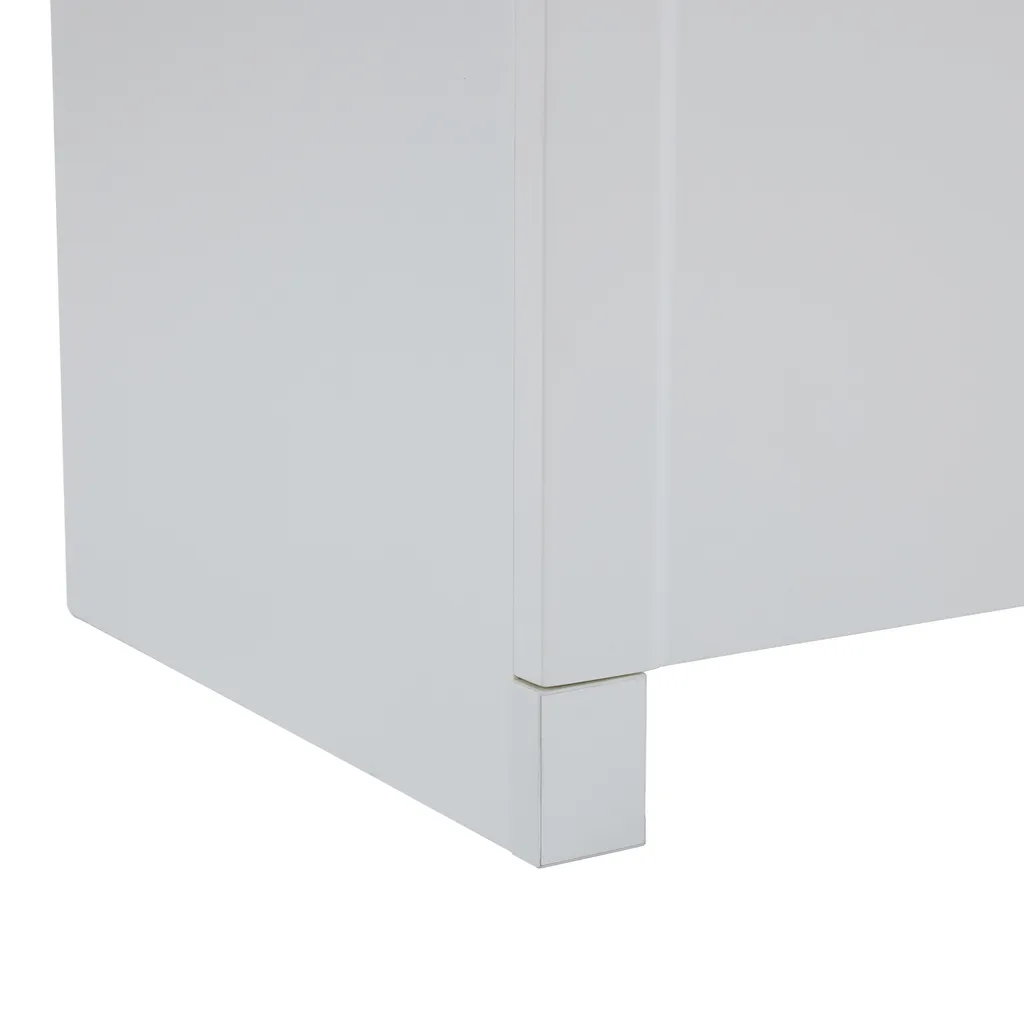 Buffet à tiroirs blanc 120 cm commode de rangement design pour séjour - 8