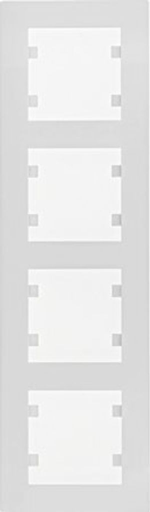 HAGER lumina intense Vierfachrahmen vertikal weiß WL5640