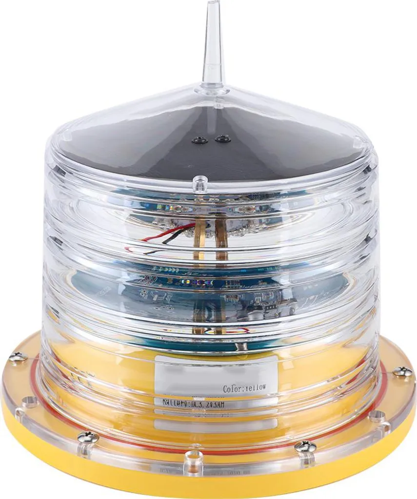 Feu de balisage pour barge et quai avec alimentation solaire IP68 256