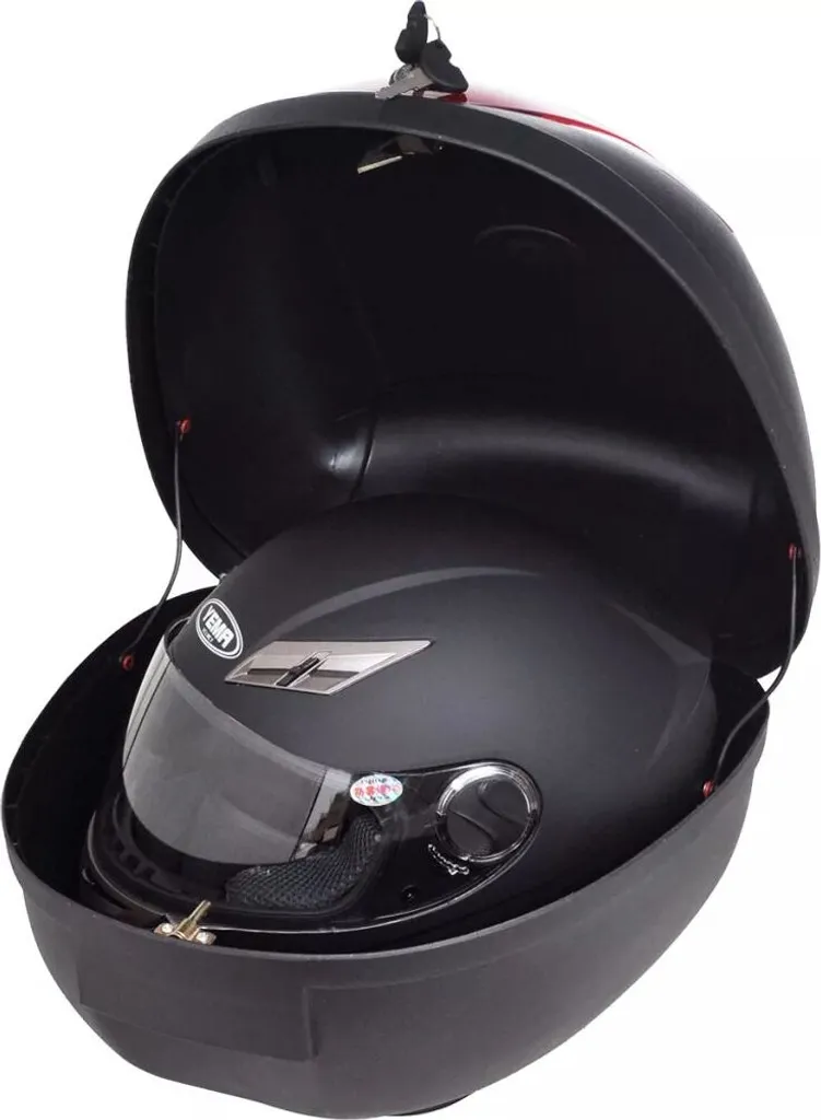 Bauletto Moto Universale 36L vidaXL - Nero con Riflettore e Chiavi