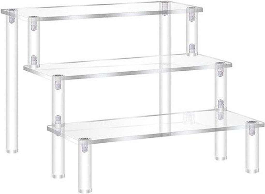 Acrylriserdisplay mit Tischplatte aus transparentem Material, Parfum-Organizer, für Funko-Pops, Nagellack, Schönheitsprodukte, Kunsthandwerk, Sch...