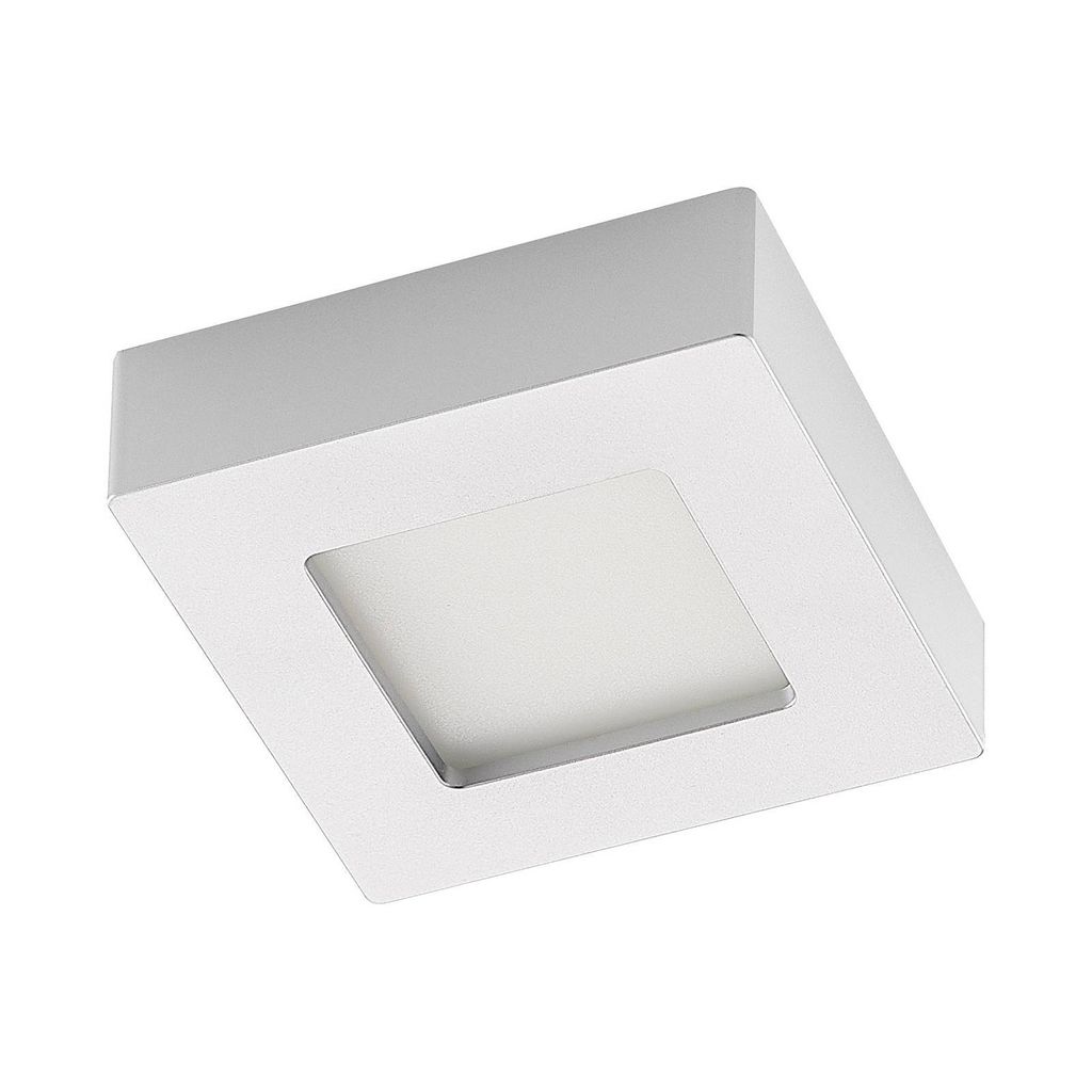 Prios LED-Deckenleuchte Alette, silber, 12,2 cm, dimmbar