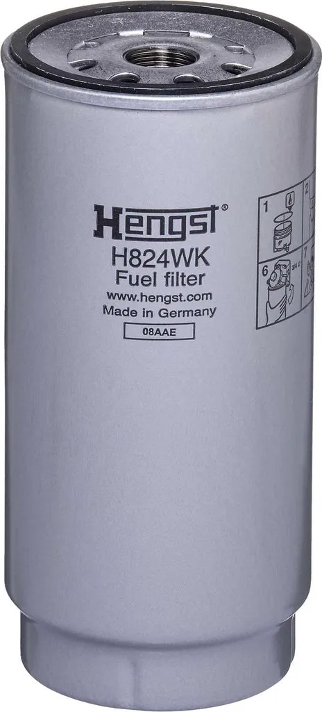 Filtre à carburant HENGST H824WK contre les démarrages difficiles