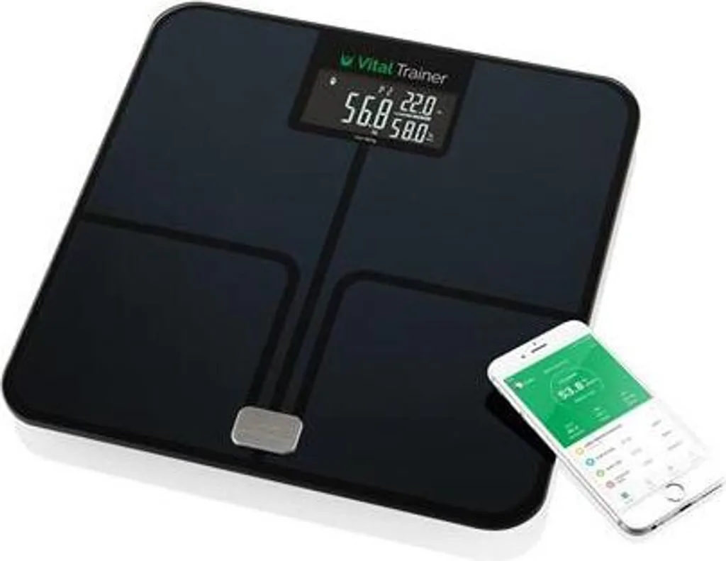 Pèse-personne Impédancemètre ETA 180kg Haute Précision IMC Noir