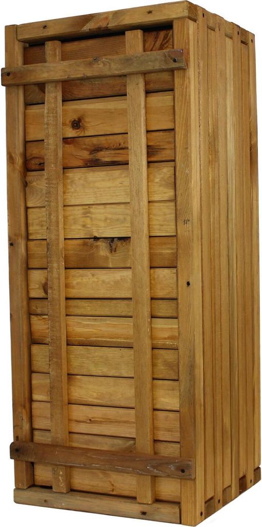 Pflanzkasten Holz mit Vlies 180x42x38cm naturbraun - XXL Produktbild 8