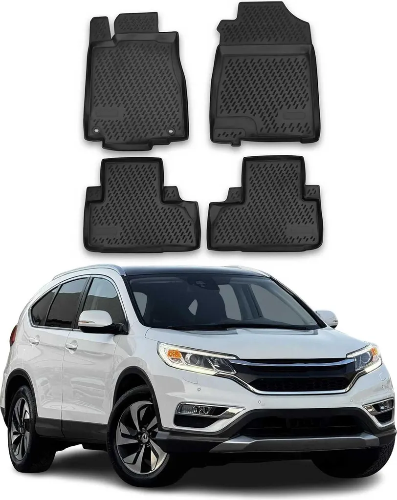 Tappetini Auto Gomma Honda CR-V 2012-2016 OMAC TPE All-Weather Nero