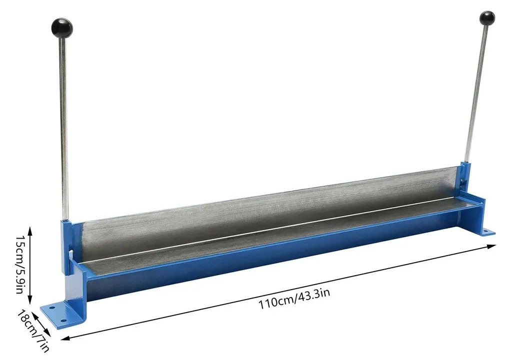 Machine à plier la tôle 135 degrés en acier robuste modèle Pro bleu