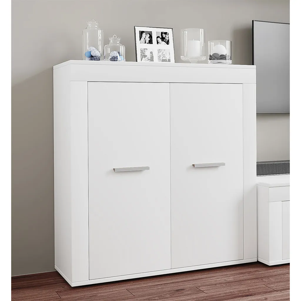 Meuble de rangement 2 portes Usilo VCM commode compacte design épuré - 3