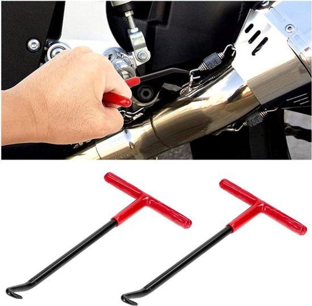 Motorrad-Vorderachse-Set - Metallischer Federhaken - T-Modell - 2er-Satz