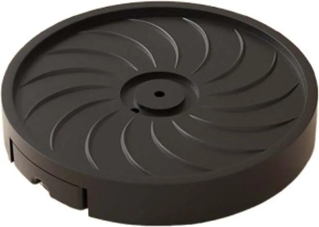Porte-plante à Roulettes 26 cm Incassable en PP Noir Intérieur Extérieur
